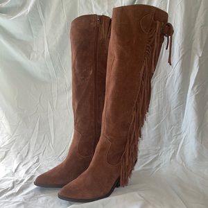Carlos Santana Western Tall Knee Boots size 8.5
